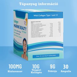 Marine Beauty - 10.000 mg halkollagén komplex ivóampulla, 30db x 25ml