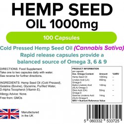 Kendermagolaj 1000mg kapszula (100 kapszula)