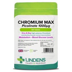 Króm Max (krómium pikolinát) tabletta, 1000mcg, 120 db.