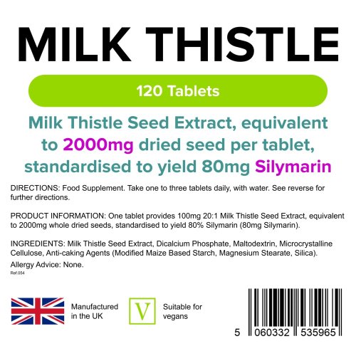 Máriatövismag kivonat 100mg (2000mg eq) tabletta (120 tabletta)