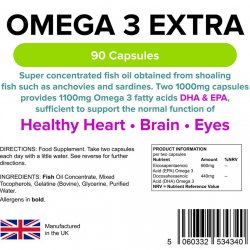 Omega 3 halolaj extra kapszula 1000mg (90 kapszula)