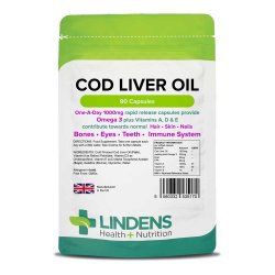 Tőkehalmáj olaj kapszula omega 3-al, 1000mg (90 kapszula)