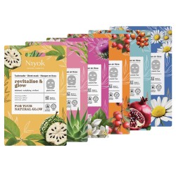 Élénkítő fátyolmaszk koffeinnel és cherimoyával, Revitalise & Glow