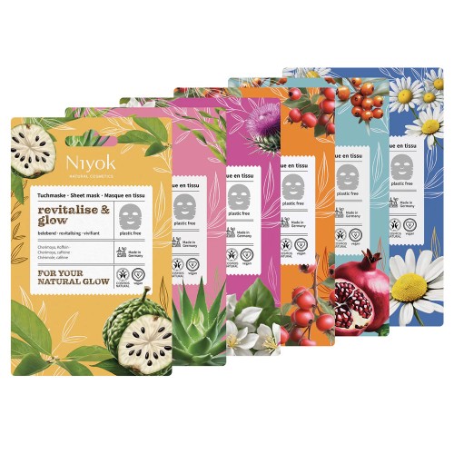 Élénkítő fátyolmaszk koffeinnel és cherimoyával, Revitalise & Glow