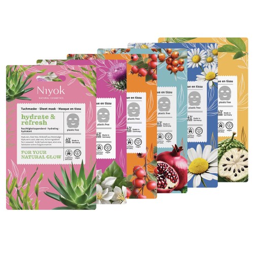 Hidratáló fátyolmaszk – hialuronsavval és aloe verával, Hydrate & Refresh