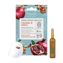 Gazdag ápoló fátyolmaszk – intenzív ápolás bakuchiollal és shea vajjal, Vitalise & Shine