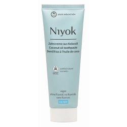 NIYOK fluoridmentes, vegán fogkrém kókuszolajjal, jégmenta, 75 ml