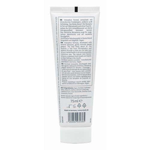 NIYOK fogfehérítő hatású vegán fogkrém, mentolos, 75 ml