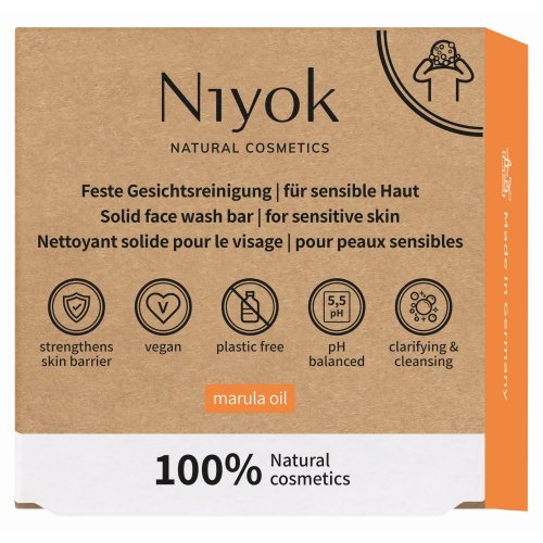 Szilárd arctisztító érzékeny bőrre marula olajjal