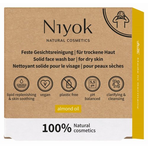 Szilárd arctisztító száraz bőrre – mandulaolaj