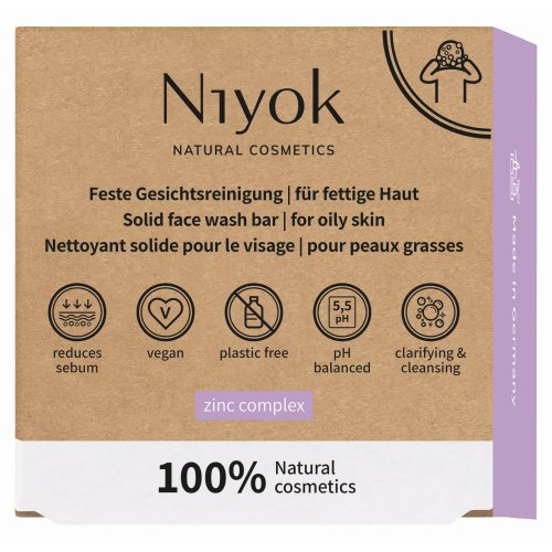 Szilárd arctisztító zsíros bőrre - cink komplex