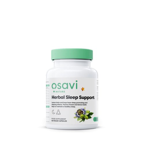 Gyógynövényes alvástámogatás (melatonin mentes), 60 db. vegán kapszula