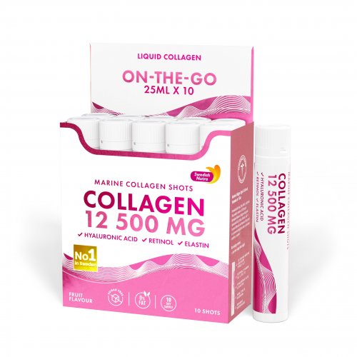 Kollagén ampulla retinollal, elasztinnal, hialuronsavval, 12.500 mg kollagén/shot, 10db x 25ml