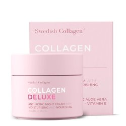 Anti-aging arcápoló éjszakai krém, 50 ml Collagen Deluxe, Swedish Nutra