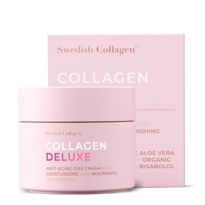 Anti-aging arcápoló nappali krém, 50 ml Collagen Deluxe, Swedish Nutra
