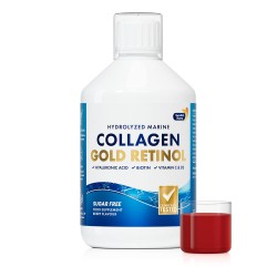 Collagen Gold Retinol - kollagén, retinol és hialuronsav ital, 500 ml
