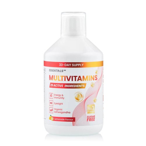 Essentials - folyékony multivitamin komplex 29 hatóanyaggal, 500 ml