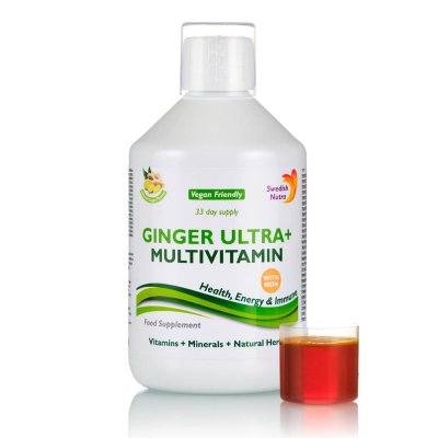 Ginger Ultra+ multivitamin vassal, 500 ml