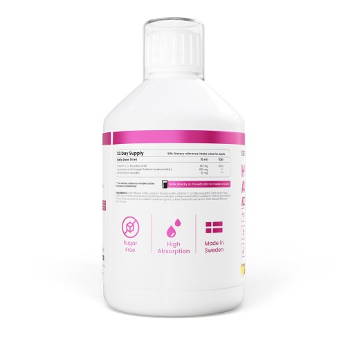 Hialuronsav, szuperkoncentrált folyadék 100 mg/adag, 500 ml