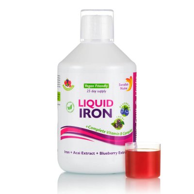 Liquid Iron - folyékony vas étrendkiegészítő vitaminokkal, 500 ml Liquid Iron - folyékony vas étrendkiegészítő vitaminokkal, 500 ml