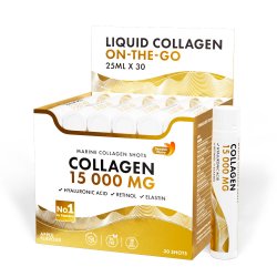 Marine Collagen 15.000 mg - extra adag halkollagén retinollal és elasztinnal, ivóampulla, 30db x 25ml