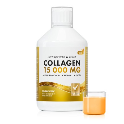 Marine Collagen 15.000 mg - extra adag halkollagén retinollal és elasztinnal, 500 ml