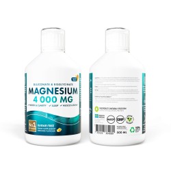 Magnézium 4000 - folyékony magas dózisú magnézium, aminosavakkal és vitaminokkal, 500 ml