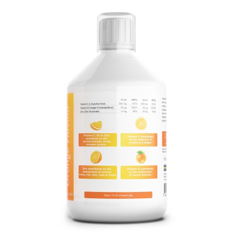 C + D3 + Cink folyékony vitamin koncentrátum, 500 ml