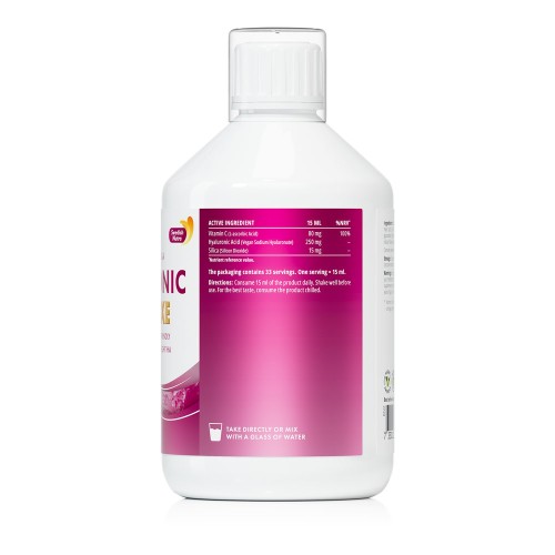 Hyaluronic Acid Luxe – 250 mg folyékony hialuronsav C-vitaminnal és szilíciummal, 500 ml